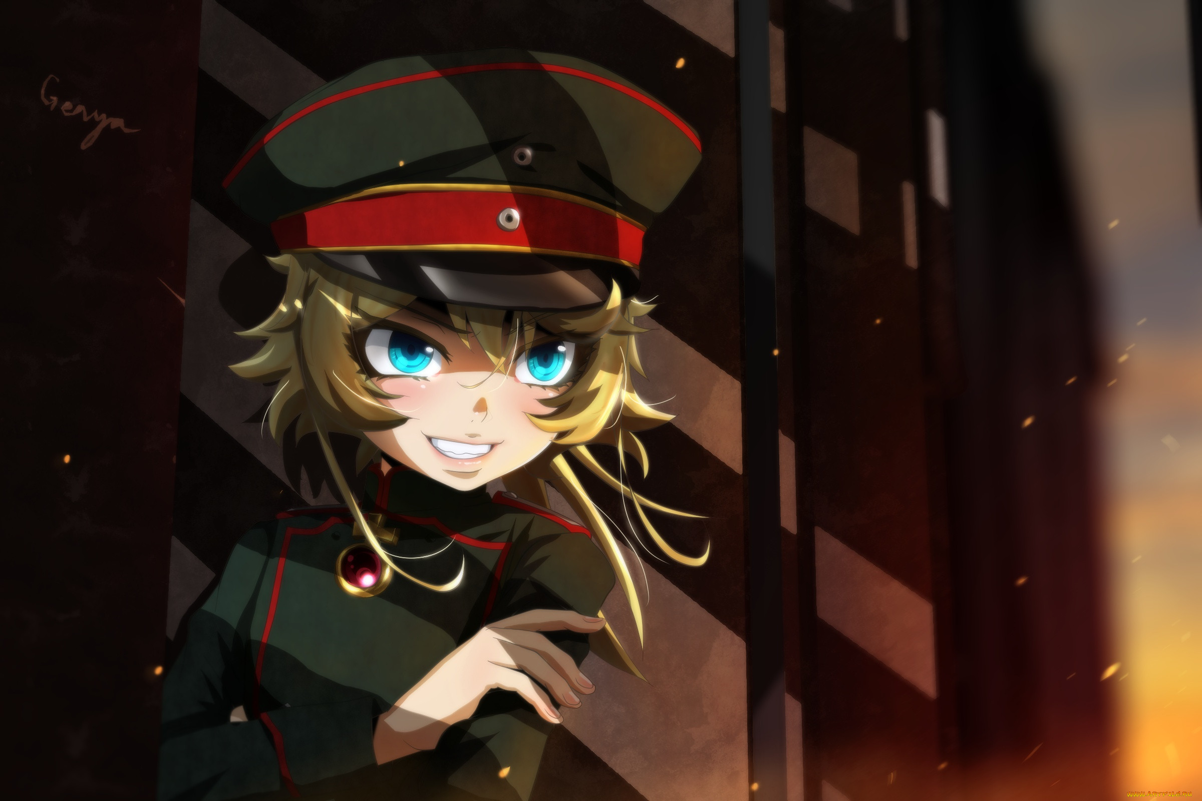 , youjo senki, art, tanya, degurechaff, , anime, youjo, senki, 